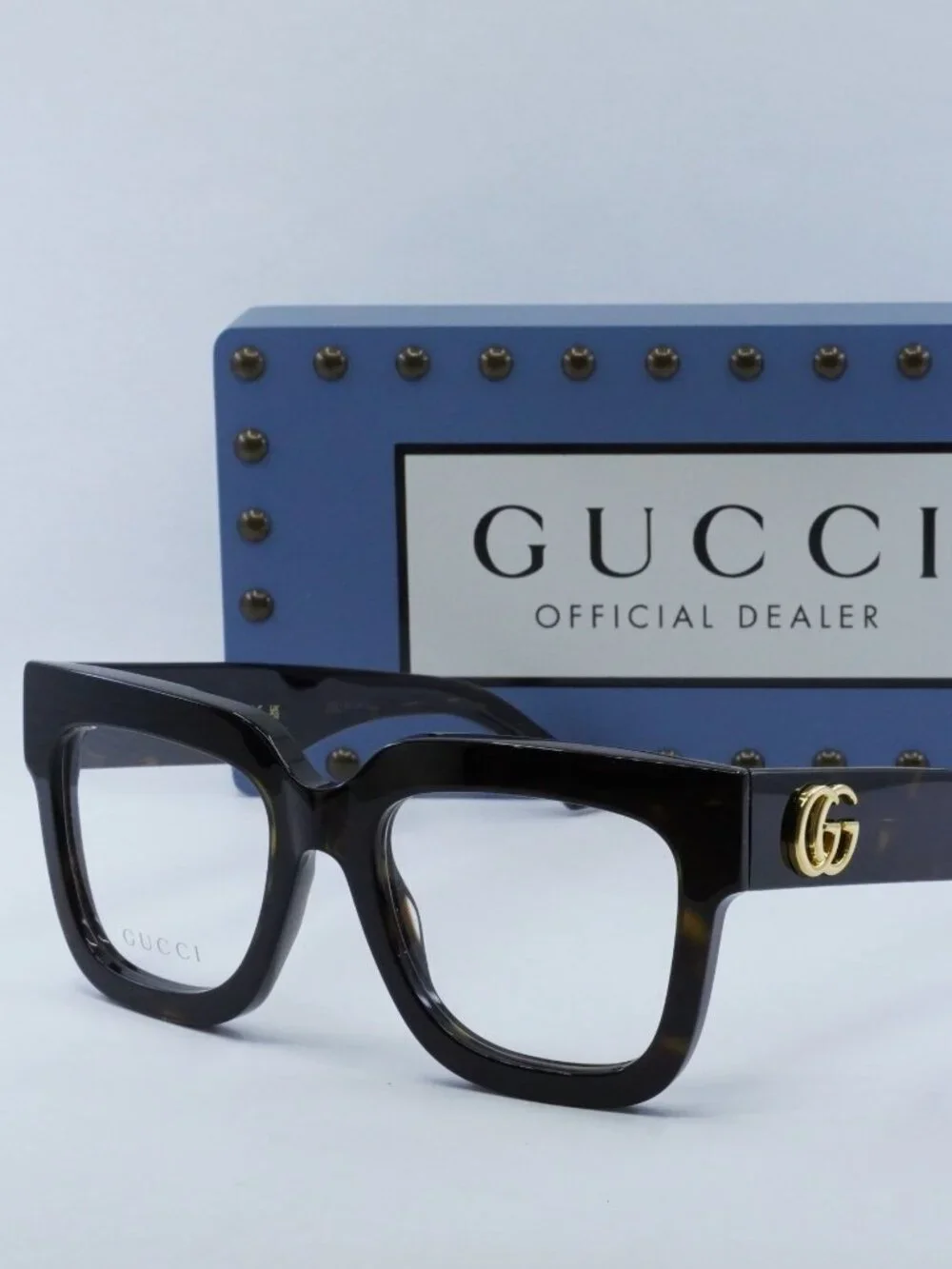 Gucci GG1549O 002 Square Eyeglasses 52mm - Havana